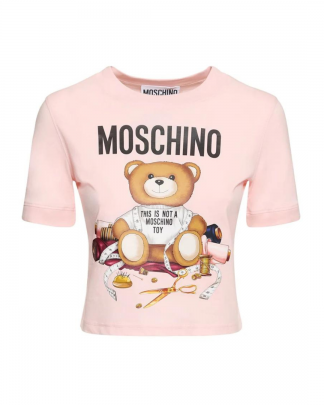 Moschino T-shirt orso rosa