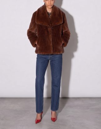 John Richmond pelliccia marron