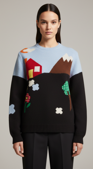 Moschino pullover lana shetland