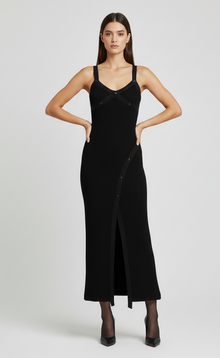 GCDS Abito lungo con spacco GCDS Abito lungo con spacco