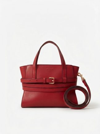 Moschino tie me bag rossa
