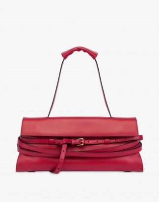 Moschino tie me bag rossa