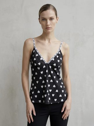 Moschino active top a cuori