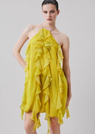 Simona Corsellini mini abito monospalla