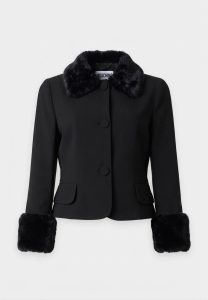 Moschino giacca con dettagli in pelliccia