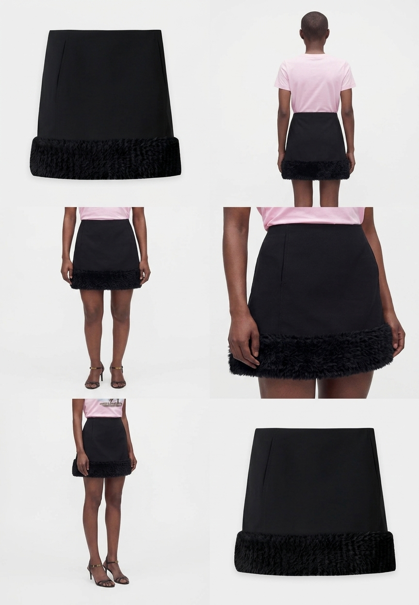 Moschino Gonna con pelliccia - immagine 5